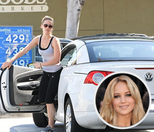 Actress Jennifer Lawrence simply loves her Volkswagen Eos. The popular 24 year old has put around $40 million into her purse in the last couple of years yet decided to splurge a whole $35K on her ride.