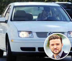 Pop star Justin Timberlake, who is worth a cool $200 million, drives around in his $16,000 VW Jetta. The thinking goes that he drives it so he won't be noticed by fans or paparazzi.