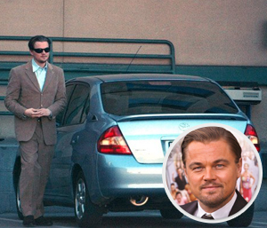 Millionaire movie star Leonardo DiCaprio tools around in a Toyota Prius Hybrid with its powerful four cylinders. Set him back about 20 grand.