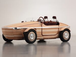 This past April, Toyota unveiled a vehicle made entirely out of wood..