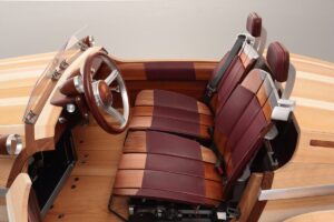 ...there are 86 hand placed and interlocking wood panels but the car can't be driven on the street because no country allows wooden vehicles on their roads.